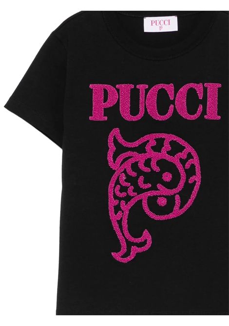 T-shirt con ricamo EMILIO PUCCI | PZ8B31 Z3277930FU